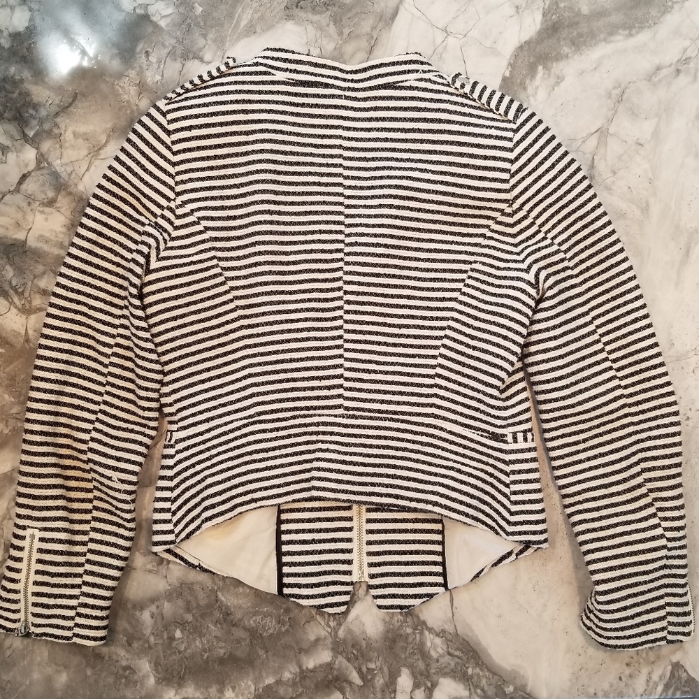 Sz 4 H&M Blazer w/ Zip & 3/4 Sleeves - Picture 4 of 4
